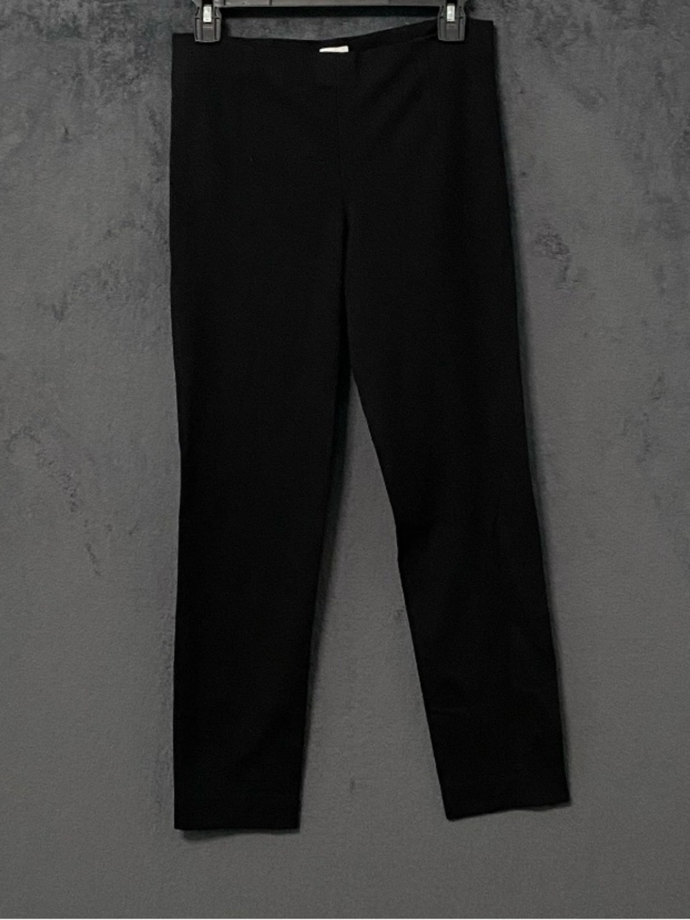 Vince Pants Womens S Black Pull On Cropped Stretch Ponte Back Seam Leggings